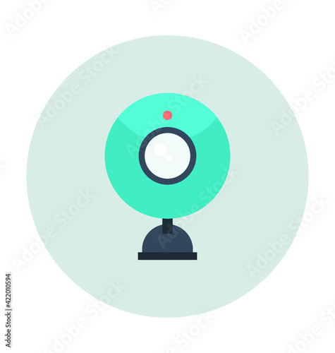 Webcam Colored  Vector Icon