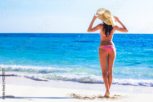 Woman on beach