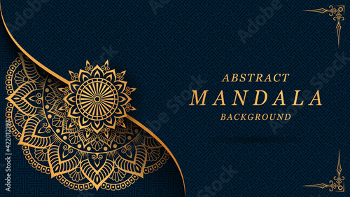 luxury mandala with gorgeous arabesque pattern style background for cover, card, banner, print, poster, brochure