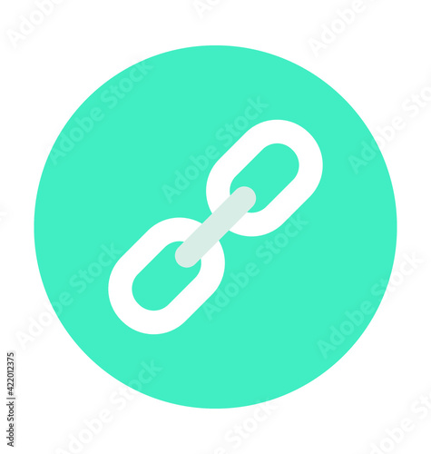 Linkage Colored  Vector Icon