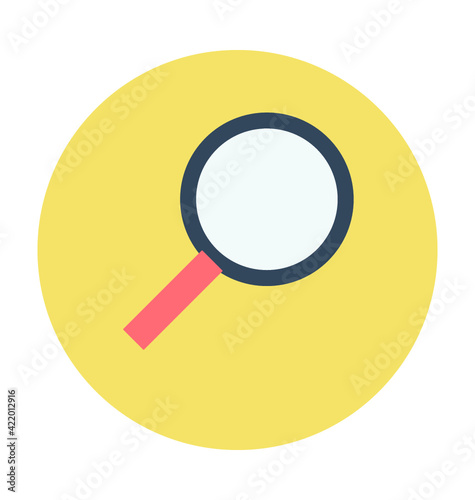 Magnifier Colored Vector Icon