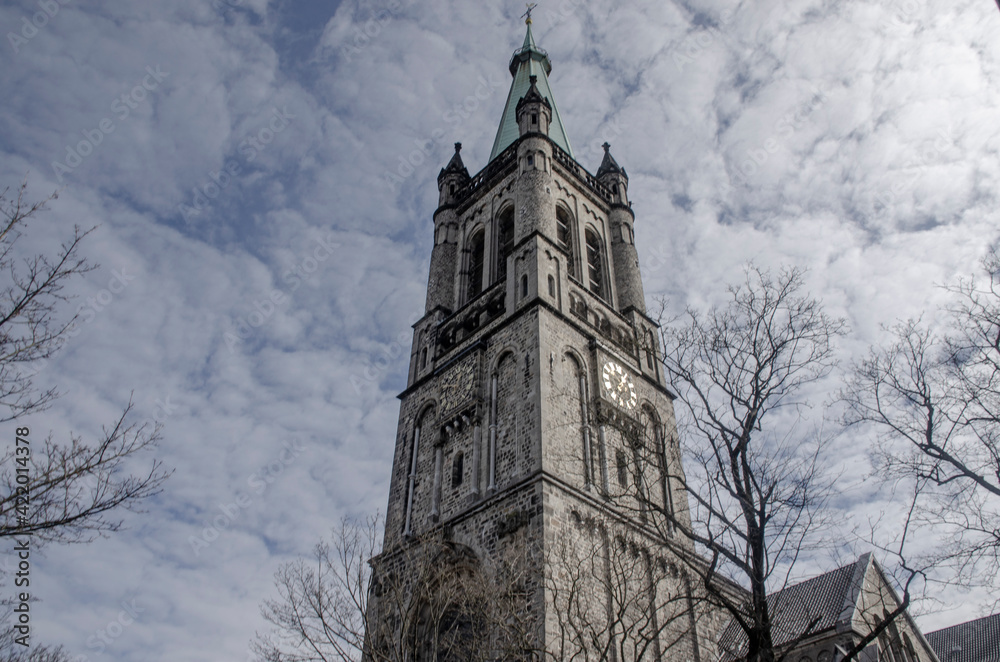 Turm der Kirche St. Jakob in Aachen
