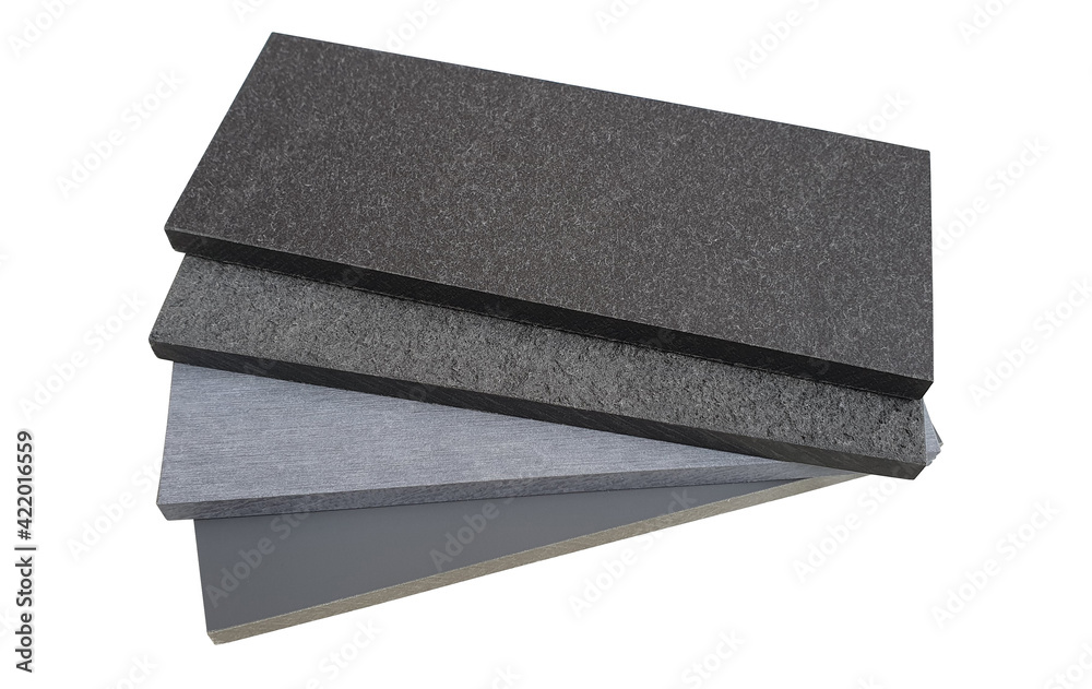 fiber cement board samples swatch containing metallic and rough