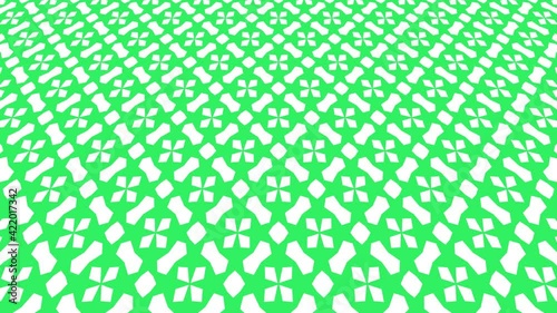 Background with colorful graphic pattern that tilts up and moves down, composed of geometric shapes, in 4K and 16: 9 video format.