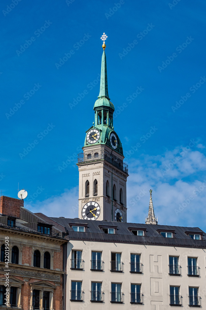 The parish church of St. Peter, one of Munich's most famous landmark