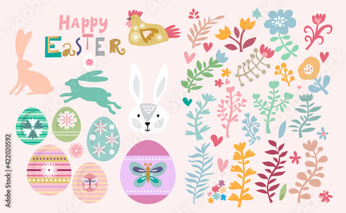 Happy easter set