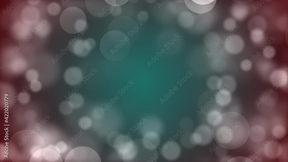 4K Soft Bokeh Glimmering bokeh lights on blue Loop background. Glittering lights and spangles. Winter festive ambient celebration. holiday background christmas. Light bokeh Xmas and New Year
