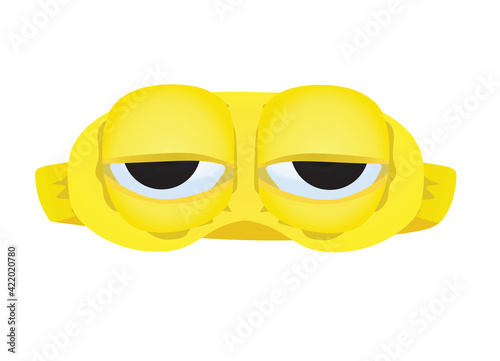 Blue sleeping eyes mask. vector
