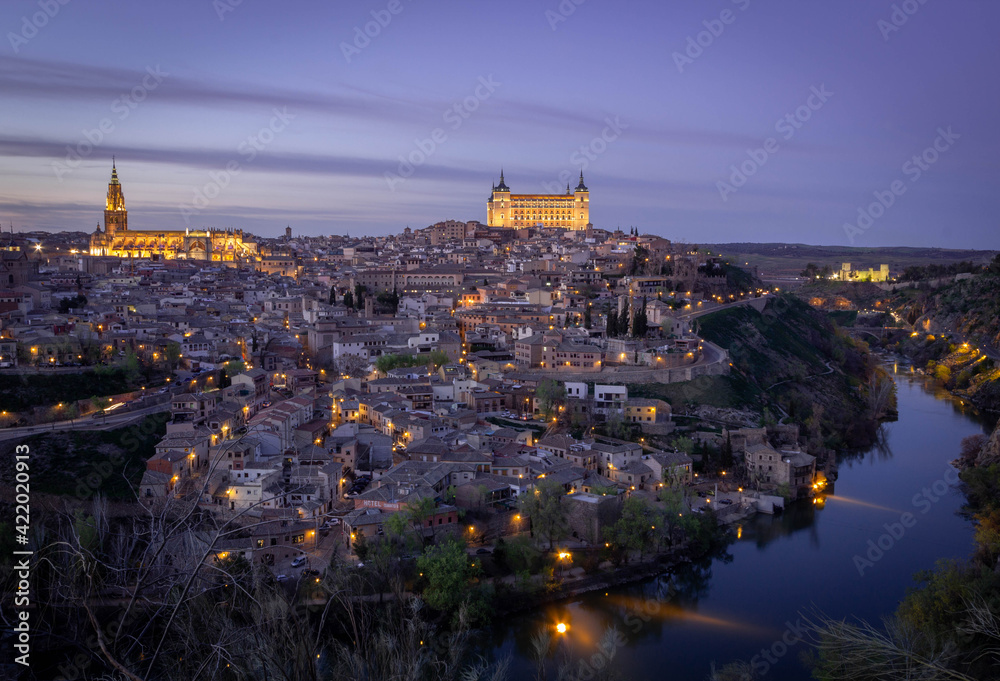 panoramica  de la ciudad de Toledo (España)