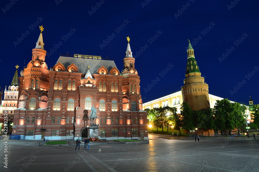 Night Moscow in summer