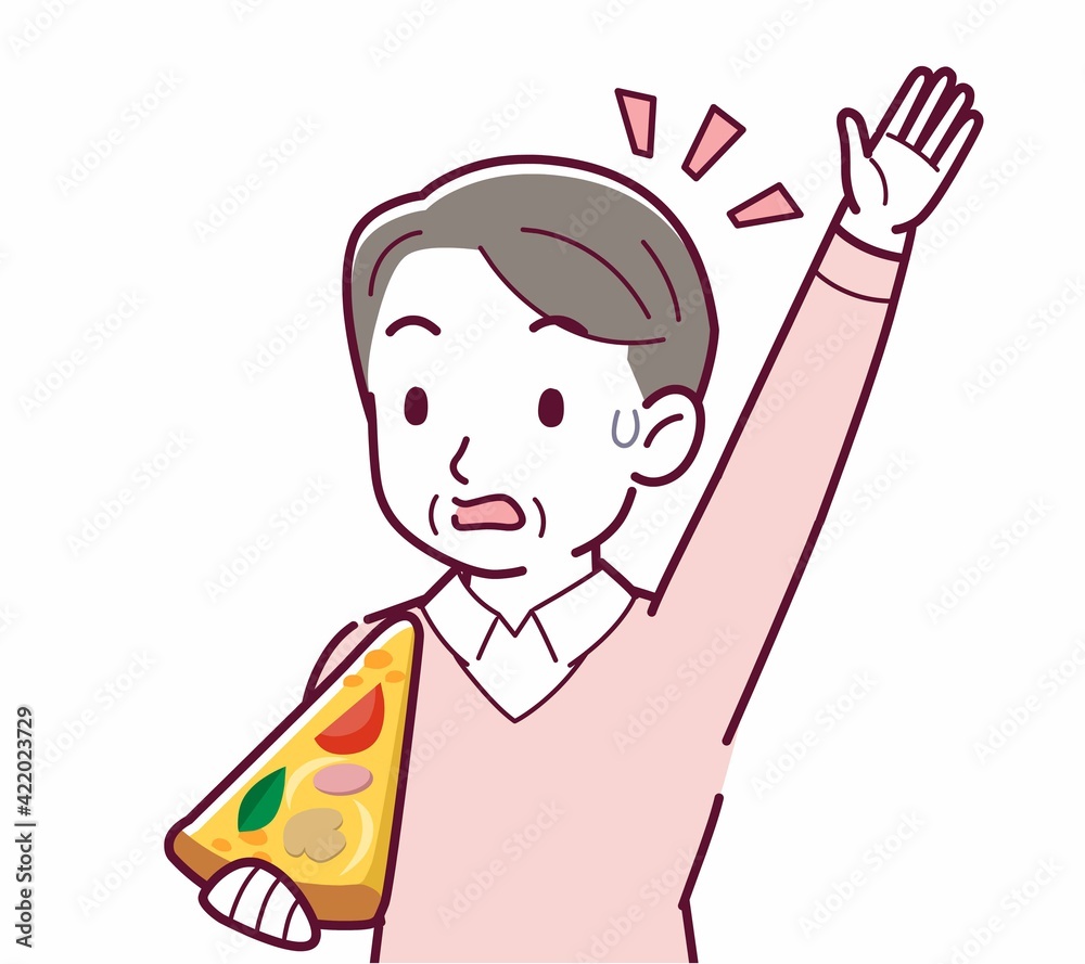 ピザを食べる人 ピザを食べる人