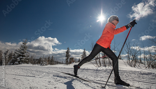 Foto Langlauf am Bretterschachten im Bayerischen Wald