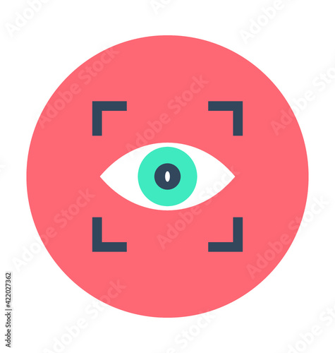 Eye Colored Vector Icon