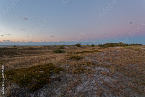 Abendstimmung am Darßer Ort an der Ostsee in der Kernzone des Nationalpark Vorpommersche Boddenlandschaft am Darßer Weststrand, Mecklenburg Vorpommern, Deutschland photo