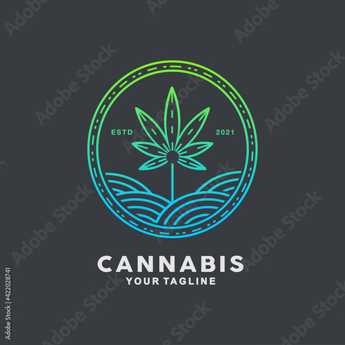 Cannabis Logo design Inspiration Idea Concept
