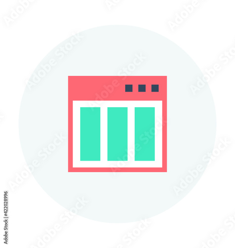 Layout Colored Vector Icon