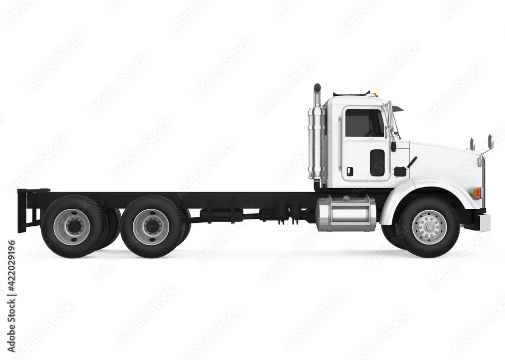 Semi-trailer Truck Isolated