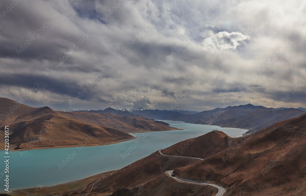 Fototapeta premium Tibetan landscapes and landmarks - 2019.