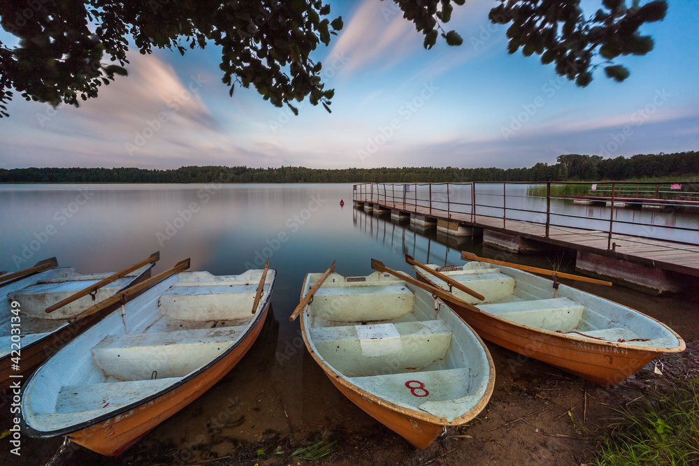 Obraz premium View of the Masurian lake.