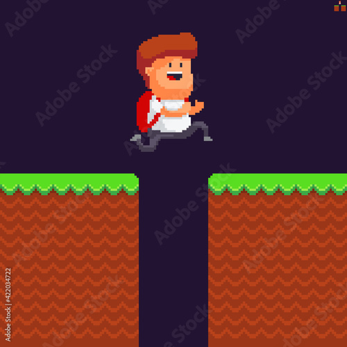Pixel art jump