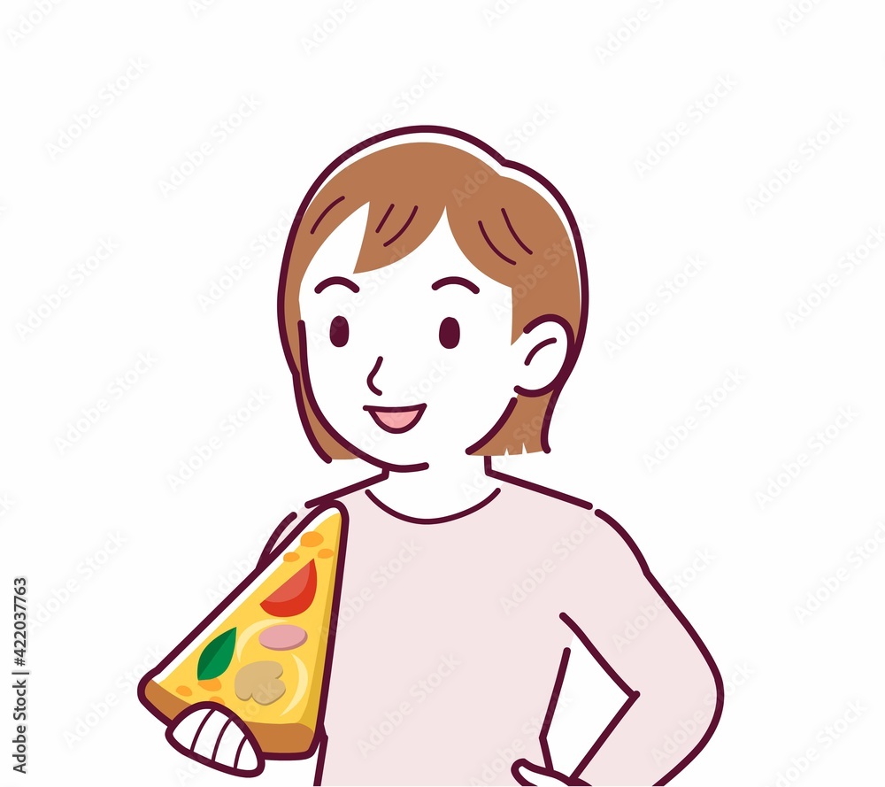 ピザを食べる人 ピザを食べる人