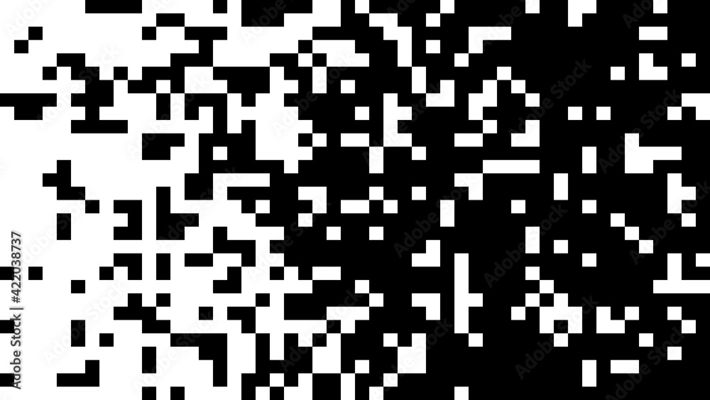 Halftone squares. Vector stylized geometric pattern and background. Falling pixels. Abstract mosaic. Vector illustration. Halftone squares. Vector stylized geometric pattern and background. Falling pixels. Abstract mosaic. Vector illustration.