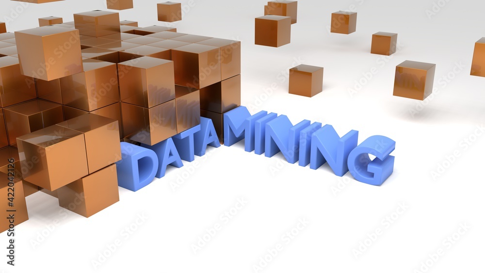 Data mining orange cubes concept Data mining orange cubes concept