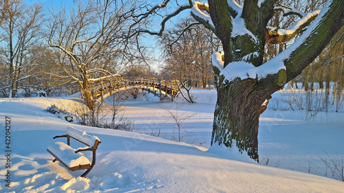 Winter mit Eiszapfen in Magdeburg