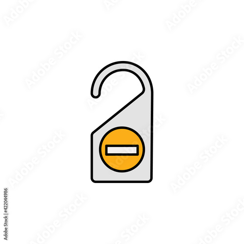 do not disturb sign icon. Element of travel illustration. Signs and symbols can be used for web, logo, mobile app, UI, UX