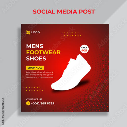 Shoes social media instagram post 