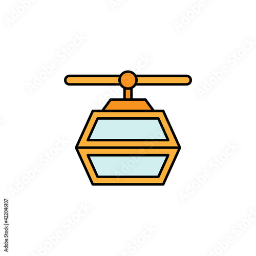 funicular icon. Signs and symbols can be used for web, logo, mobile app, UI, UX