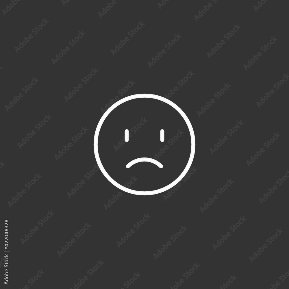 Fototapeta premium Sad Emoji 