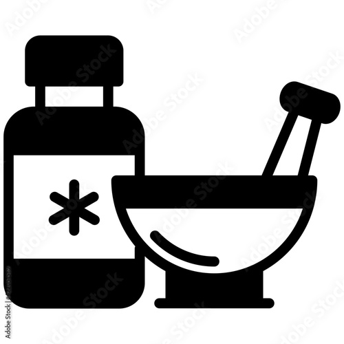 Premium download icon of pestle mortar