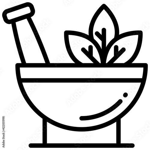 Premium download icon of herbal medication