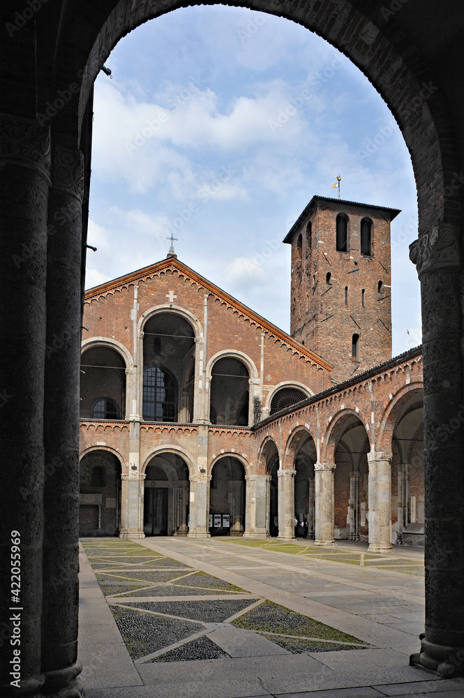 Basilica Sant'Ambrogio, Milan, Lombardy, Italy, Europe