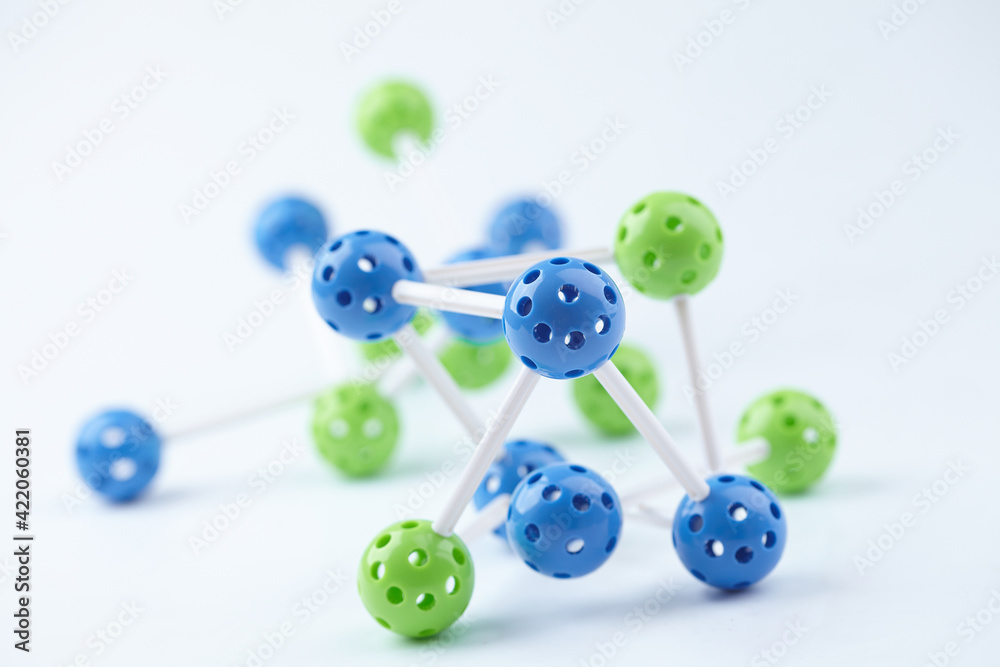 Molecular Structure on the white background