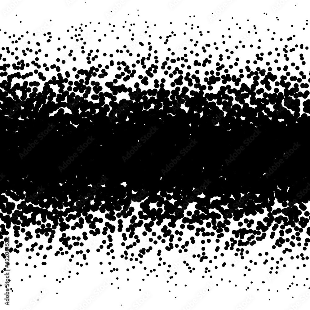 Background with irregular, chaotic dots, points, circle. Abstract monochrome pattern. Black and white color. Vector illustration Memphis style Random halftone. Pointillism Background with irregular, chaotic dots, points, circle. Abstract monochrome pattern. Black and white color. Vector illustration Memphis style Random halftone. Pointillism