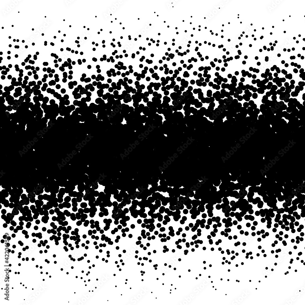Background with irregular, chaotic dots, points, circle. Abstract monochrome pattern. Black and white color. Vector illustration Memphis style Random halftone. Pointillism Background with irregular, chaotic dots, points, circle. Abstract monochrome pattern. Black and white color. Vector illustration Memphis style Random halftone. Pointillism