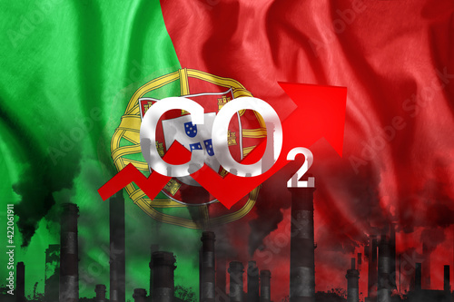 Obraz na plátně CO2 emissions into the atmosphere