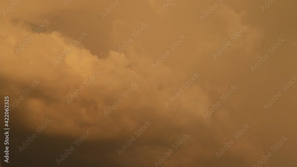 Clouds cape stormy weather, digital cinema background, clouds and thunder background.