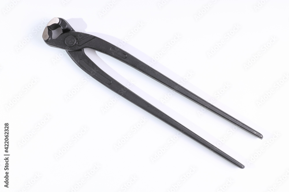 Formwork pliers, Russian pliers with white background Formwork pliers, Russian pliers with white background