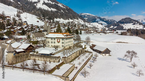Drone pictures of the village of Rougemont, Switzerland. © Swissguylover