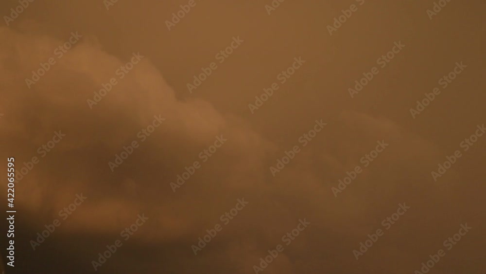 Clouds cape stormy weather, digital cinema background, clouds and thunder background.