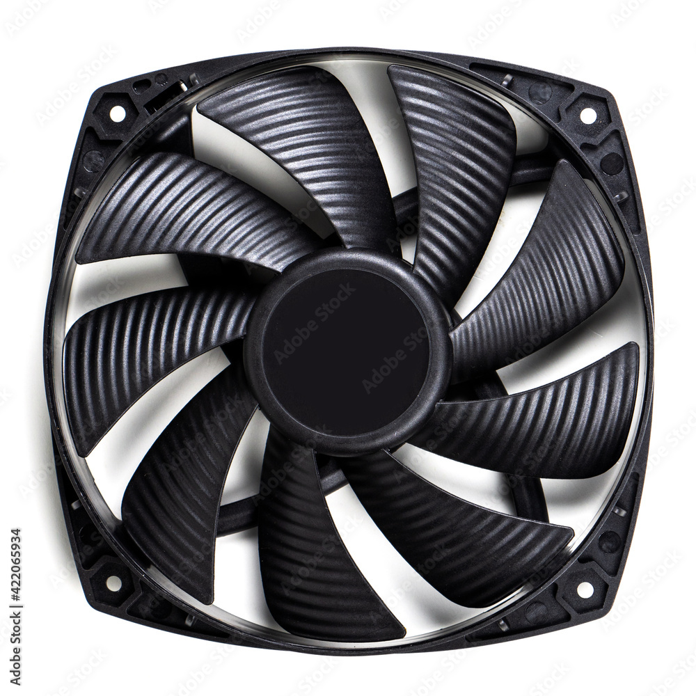 Computer fan isolated on a white background Computer fan isolated on a white background