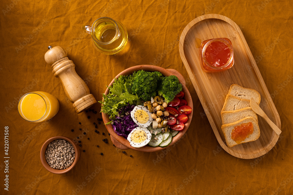 Opção de entrada saudável para almoço Opção de entrada saudável para almoço