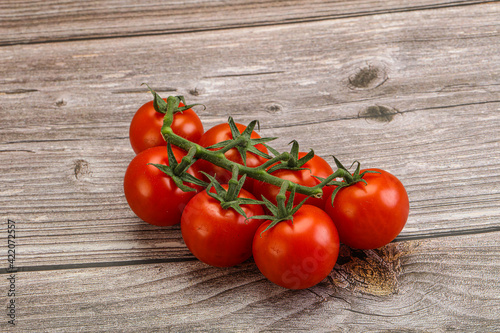 Fresh ripe cherry tomato branch