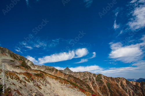 clouds over the mountains