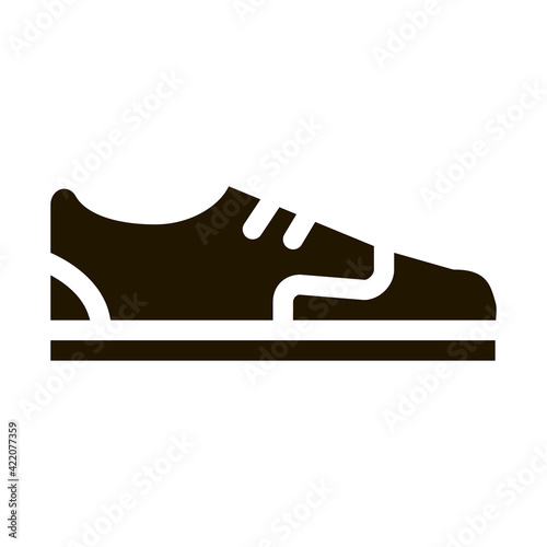 Sneaker Shoe Icon Vector Glyph Illustration © PikePicture