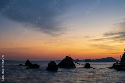 sunset on the beach