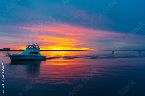 Sunset from the Village of Baytowne Wharf
